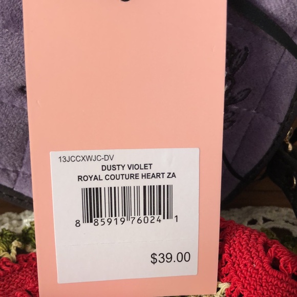 NWT Juicy Couture Royal Couture Heart Zip Around Wallet - Picture 5 of 5